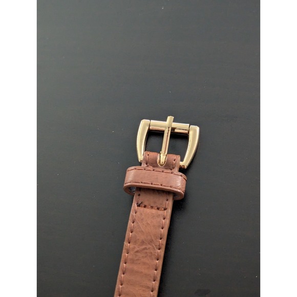 Forest Brand Leather Belt Thin Brown Size Small Women's .5" Wide 36" Long - Picture 5 of 9